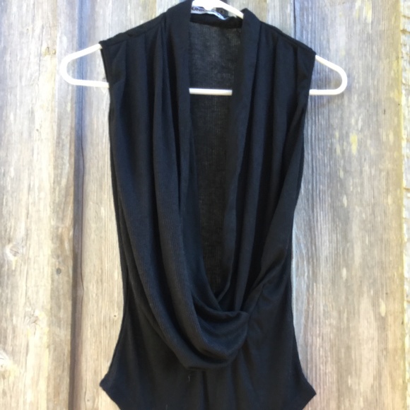 NEW Unique 21 Black Wrap Bodysuit. - Picture 3 of 6